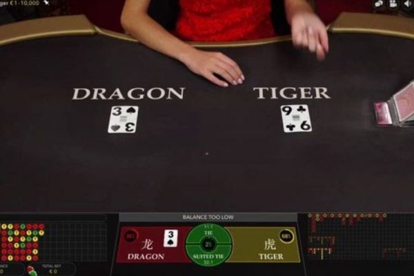 Payout rate of Dragon Tiger cards